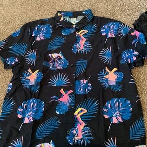 Dutch bros summer button down shirt